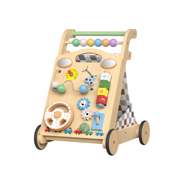 Grownsy 3-in-1 Wooden Baby Walker with wheels