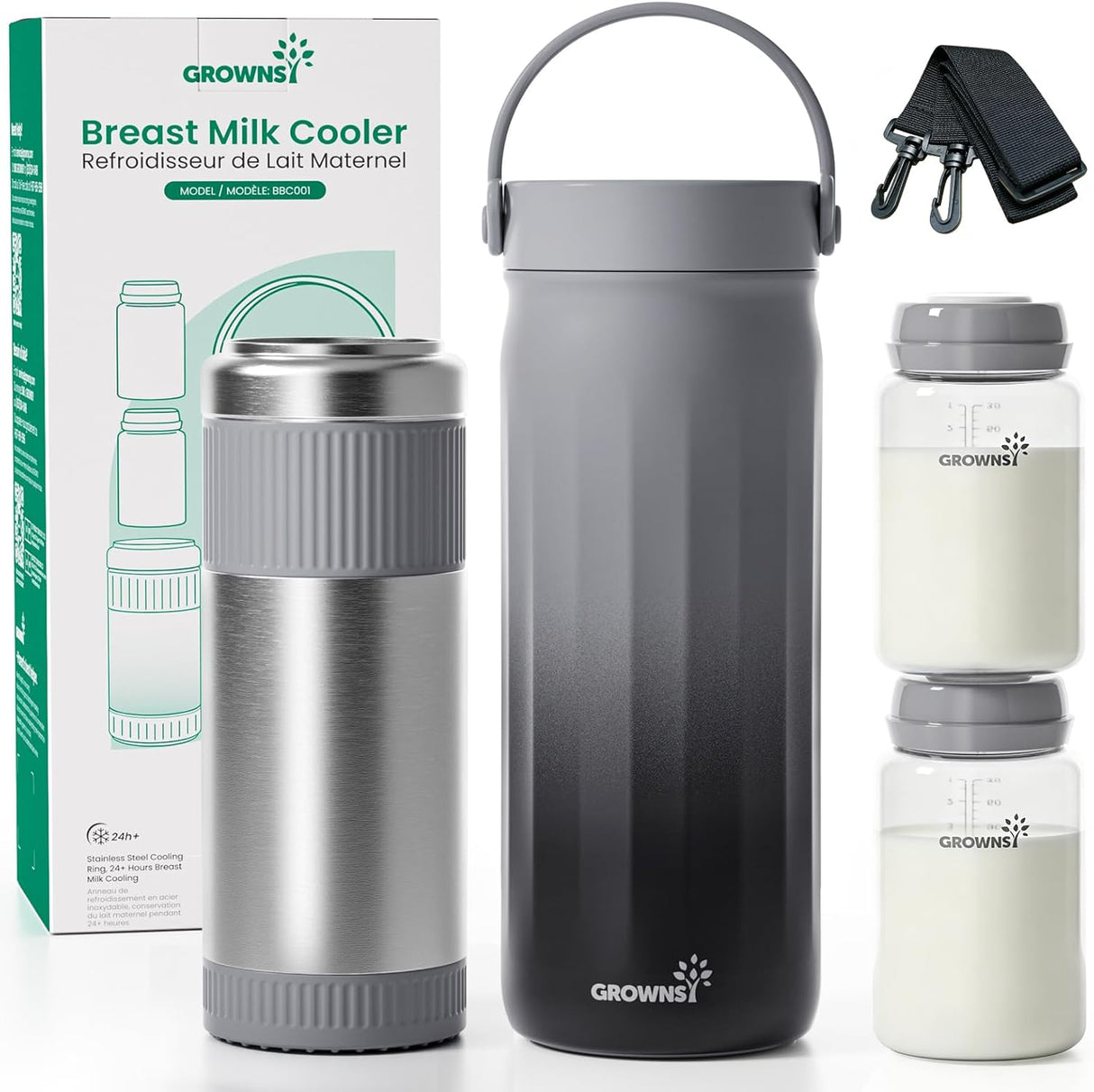 Grownsy 22oz Portable Breast Milk Cooler