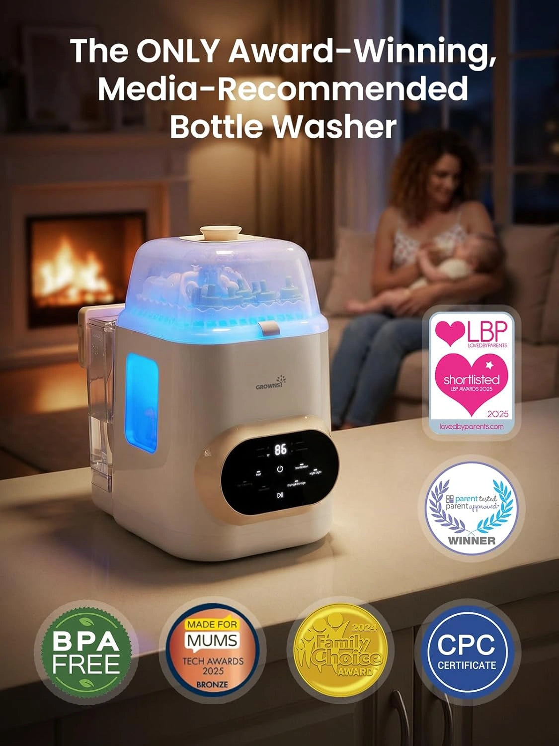Grownsy EaseClean Pro Bottle Washer