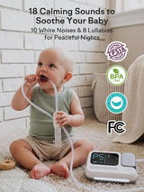 Grownsy Electric Nasal Aspirator for Baby, Baby Nose Sucker with Hospital-Grade Suction, One-Touch Boost Mode, Large 70ml Collection Chamber, Smart Soothing System with 18 Sounds & 4-Mode Light