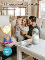 Grownsy Portable Bottle Warmer for Travel – Fast, Rechargeable & Leak-Proof Baby Milk Heater