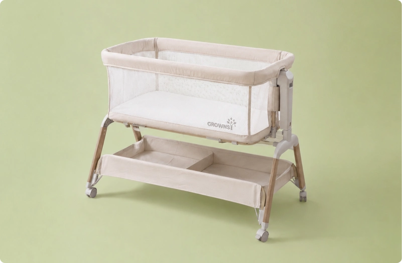 Baby Swing Rocker & Bedside Bassinet Bundle – Newborn Sleep Set