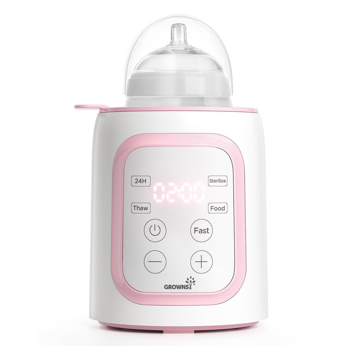 Parent's Choice Bottle Warmer with Timer, pink.