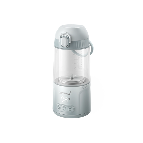 Grownsy Portable Bottle Warmer for Travel – Fast, Rechargeable & Leak-Proof Baby Milk Heater
