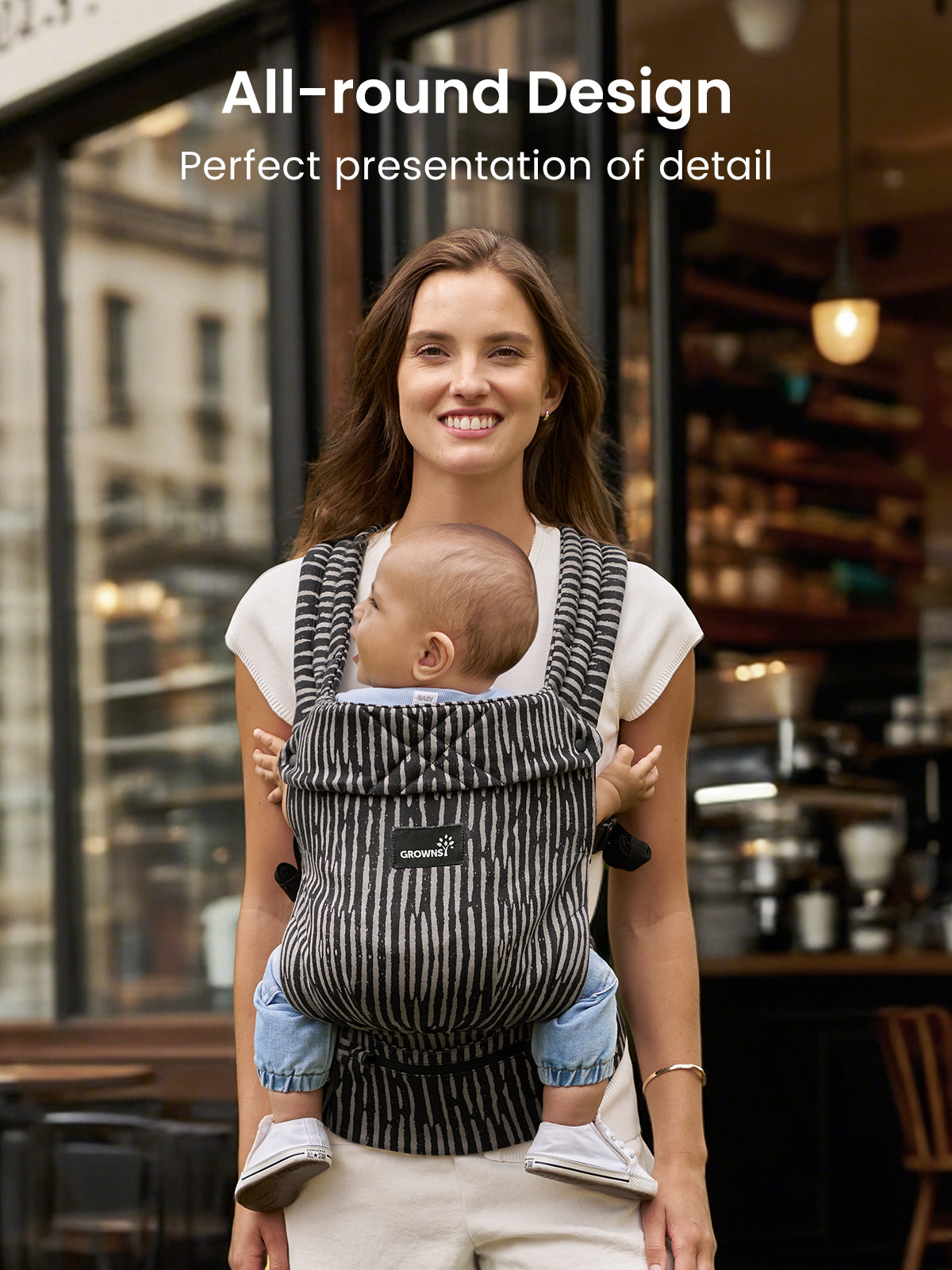 Ergonomic Baby Carrier for Newborn to Toddler with Head Support