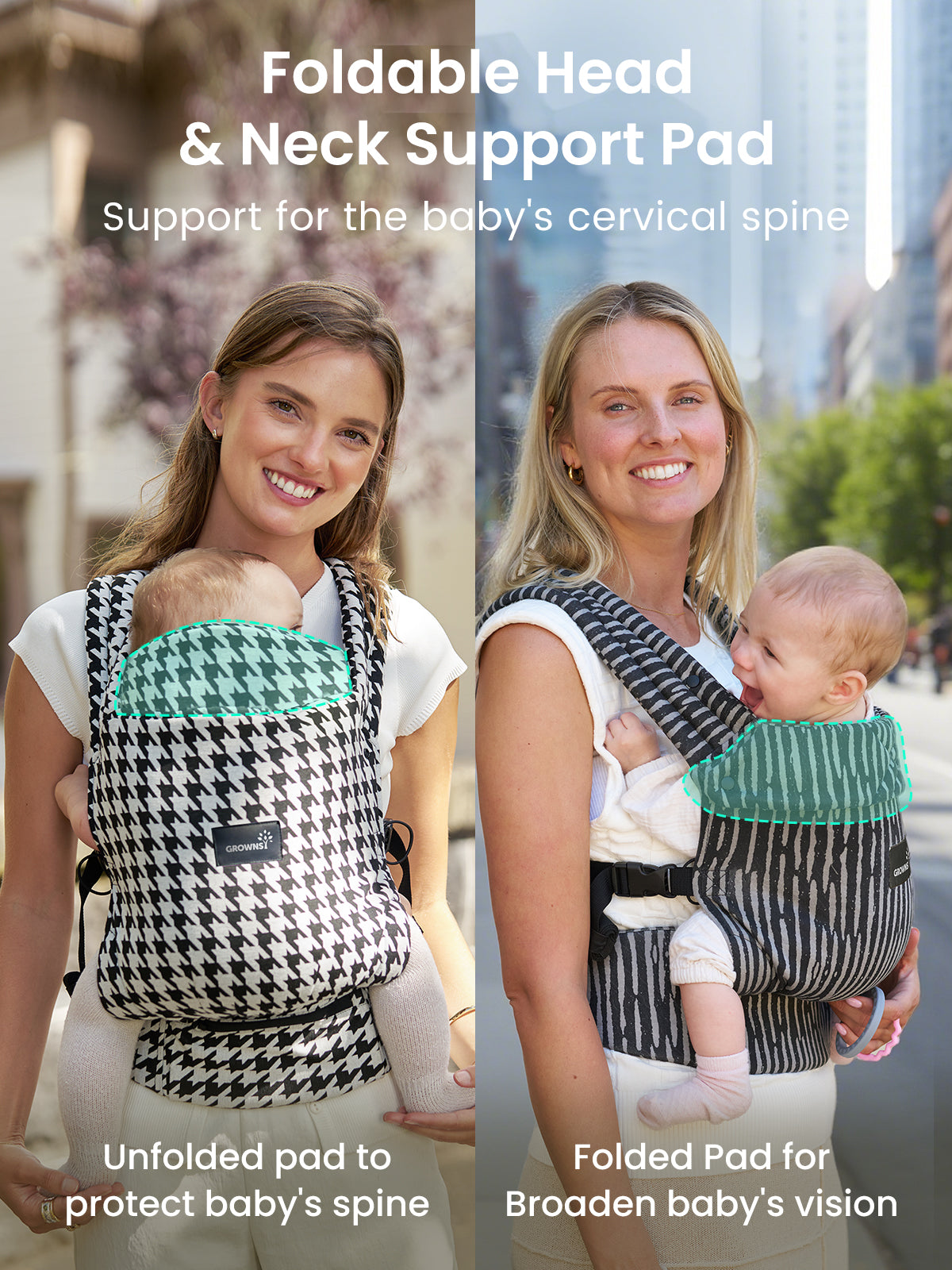 Ergonomic Baby Carrier for Newborn to Toddler with Head Support