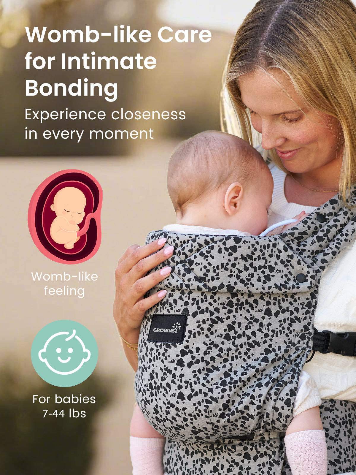 Ergonomic Baby Carrier for Newborn to Toddler with Head Support