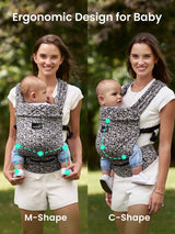 Ergonomic Baby Carrier for Newborn to Toddler with Head Support