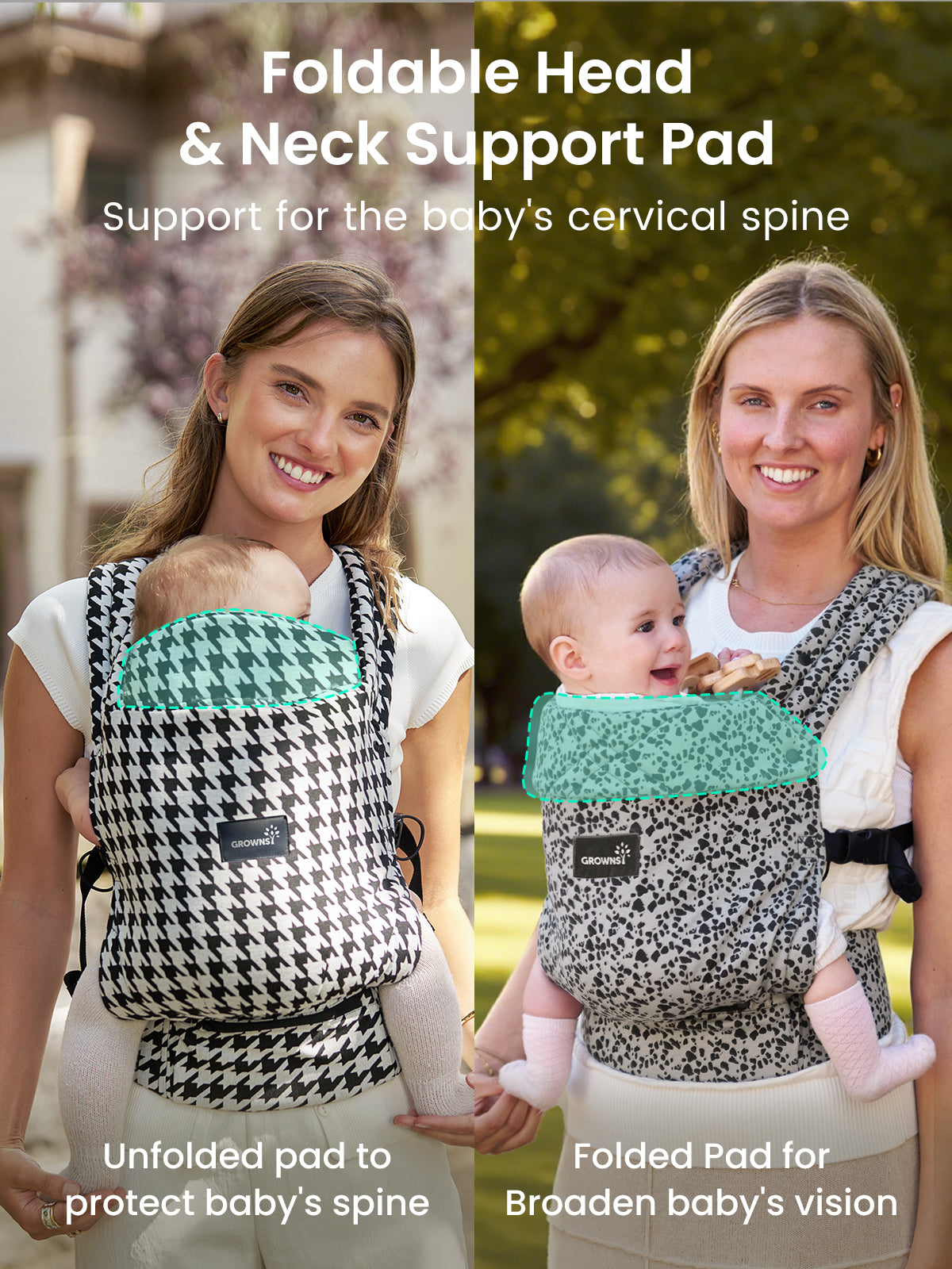 Ergonomic Baby Carrier for Newborn to Toddler with Head Support