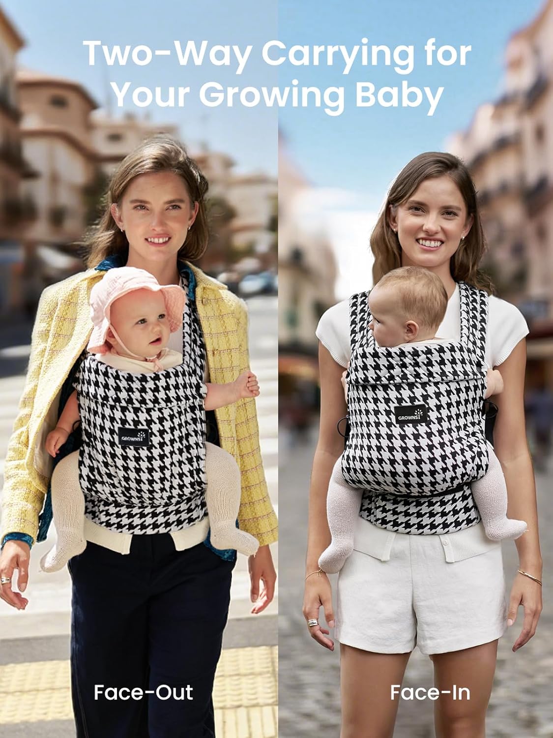 Ergonomic Baby Carrier for Newborn to Toddler with Head Support