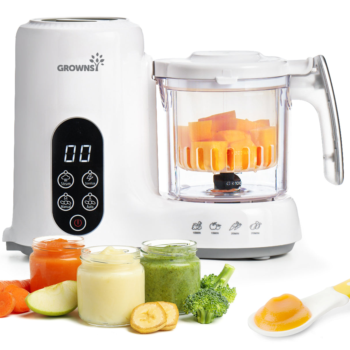 Baby Food Maker with Touch Screen, Baby Food Processor & Blender