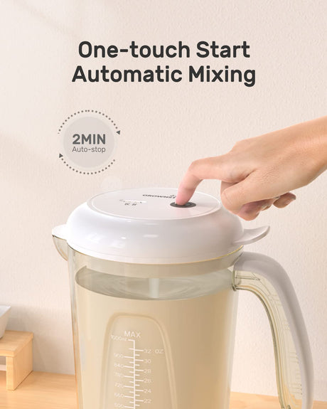 baby formula mixer pitcher single-touch launch