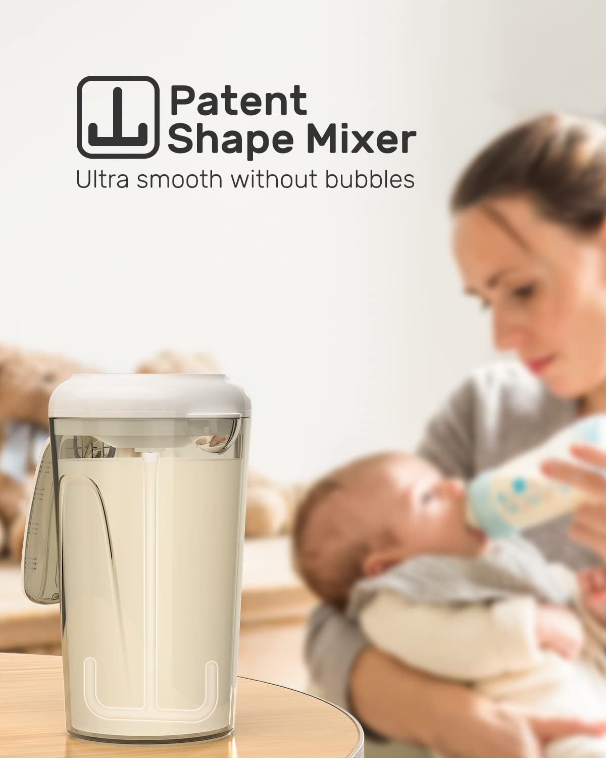 baby formula mixer pitcher ultra smooth without bubbles