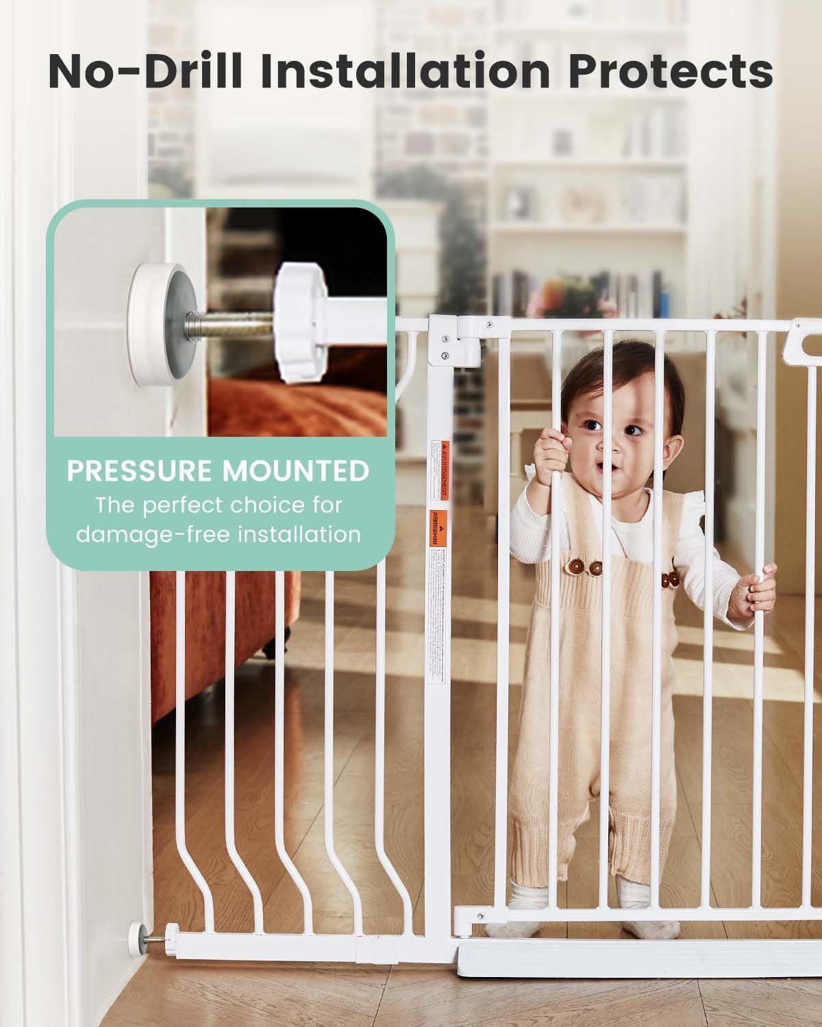 GROWNSY Baby Gate for Stairs