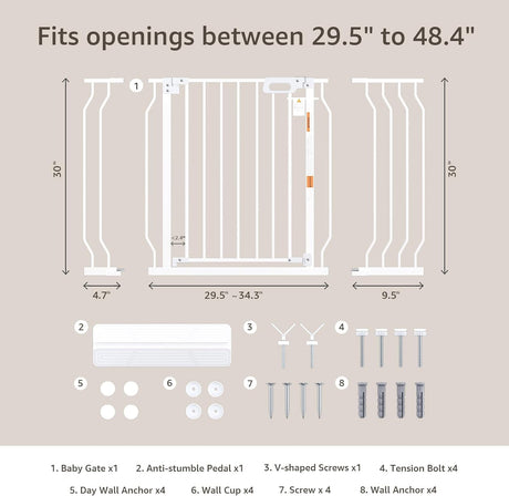 baby gate for stairs package