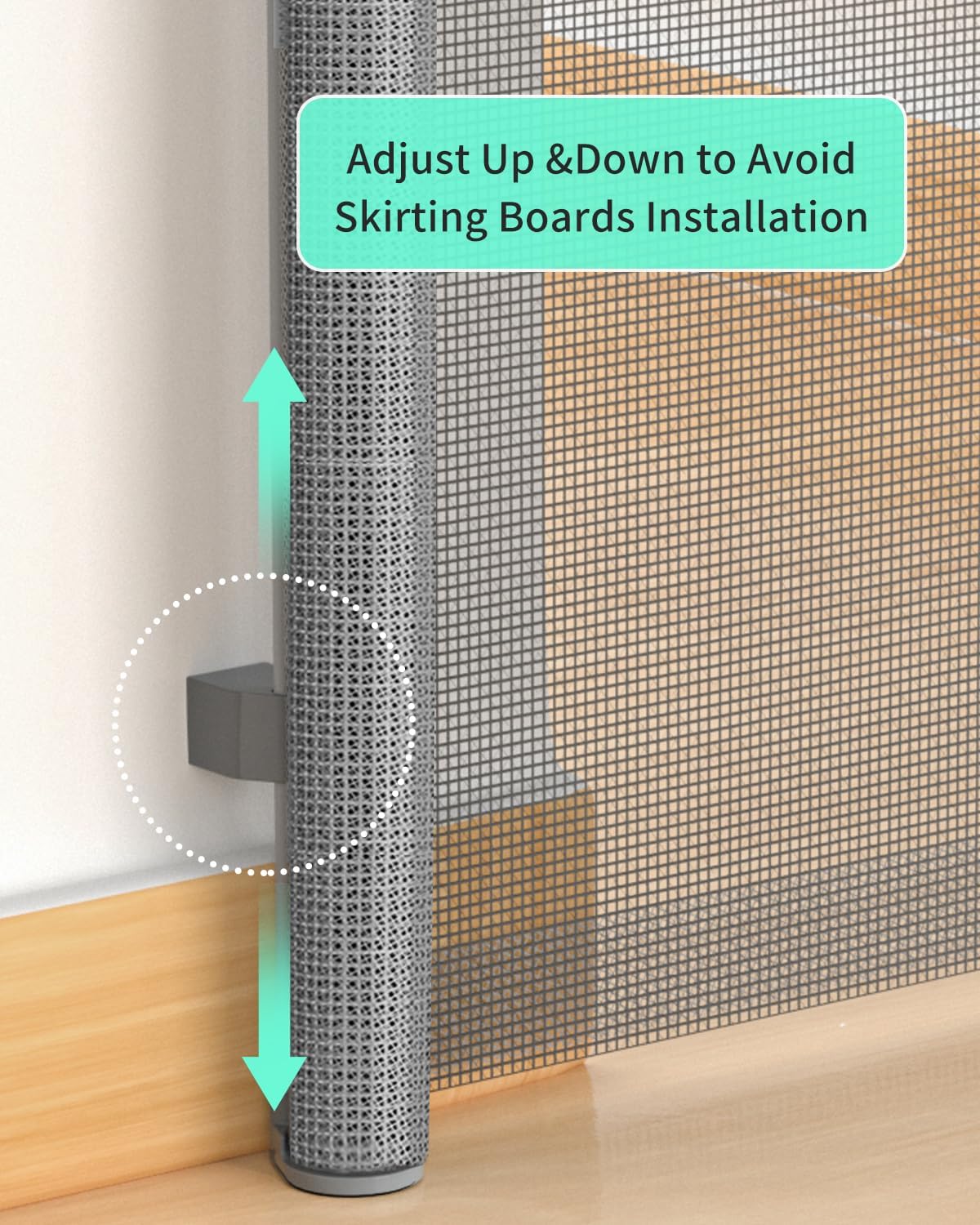 baby gate up and down adjustment