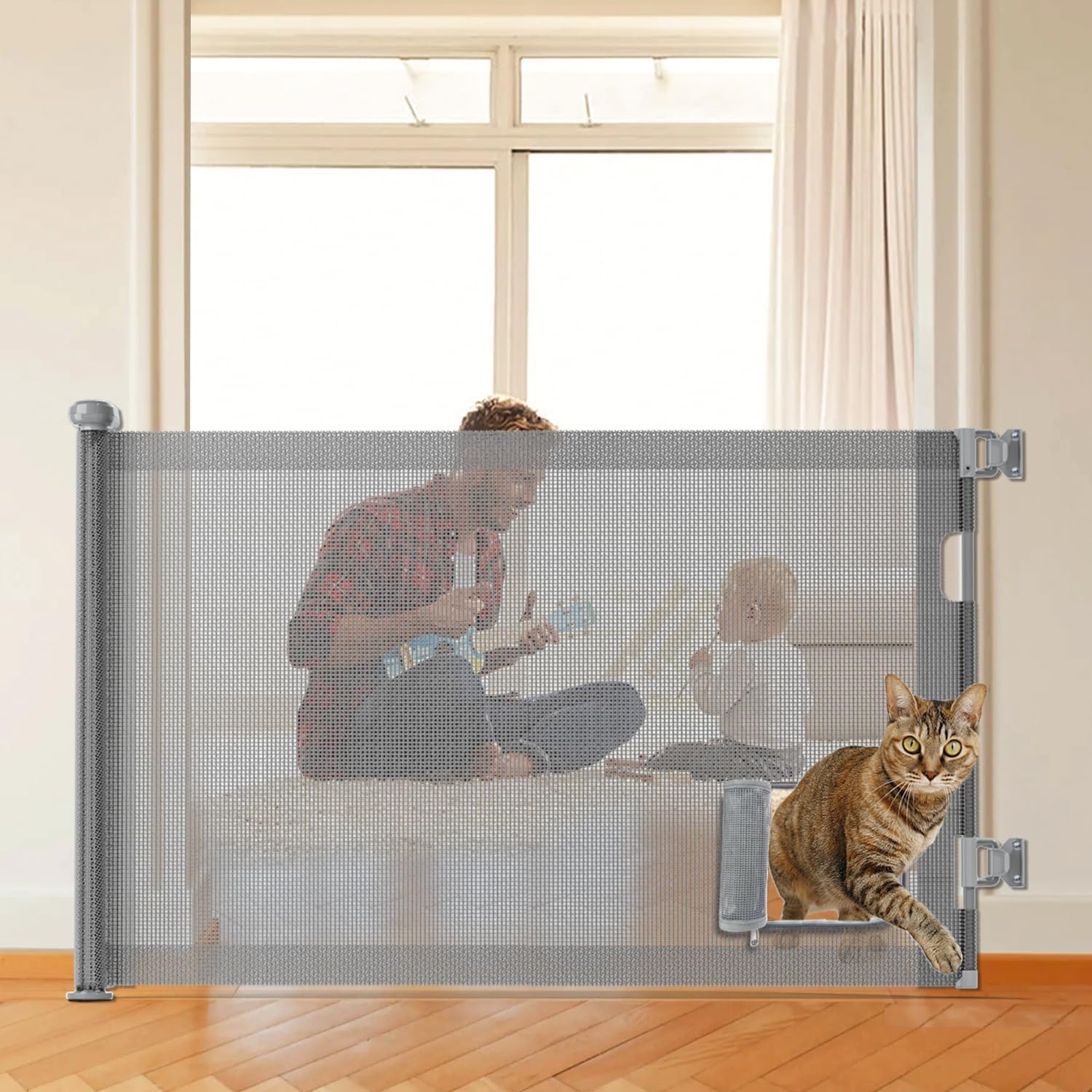 Cat gate for doorway best sale