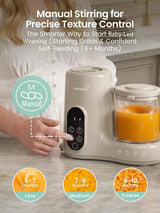 Grownsy Baby Food Maker with Stainless Steel Steam Basket,Steamer & Blender | Baby Food Processor, Healthy Homemade Baby Food Purees, Starting Solids & BLW, Baby Feeding Essentials, 6+ Months