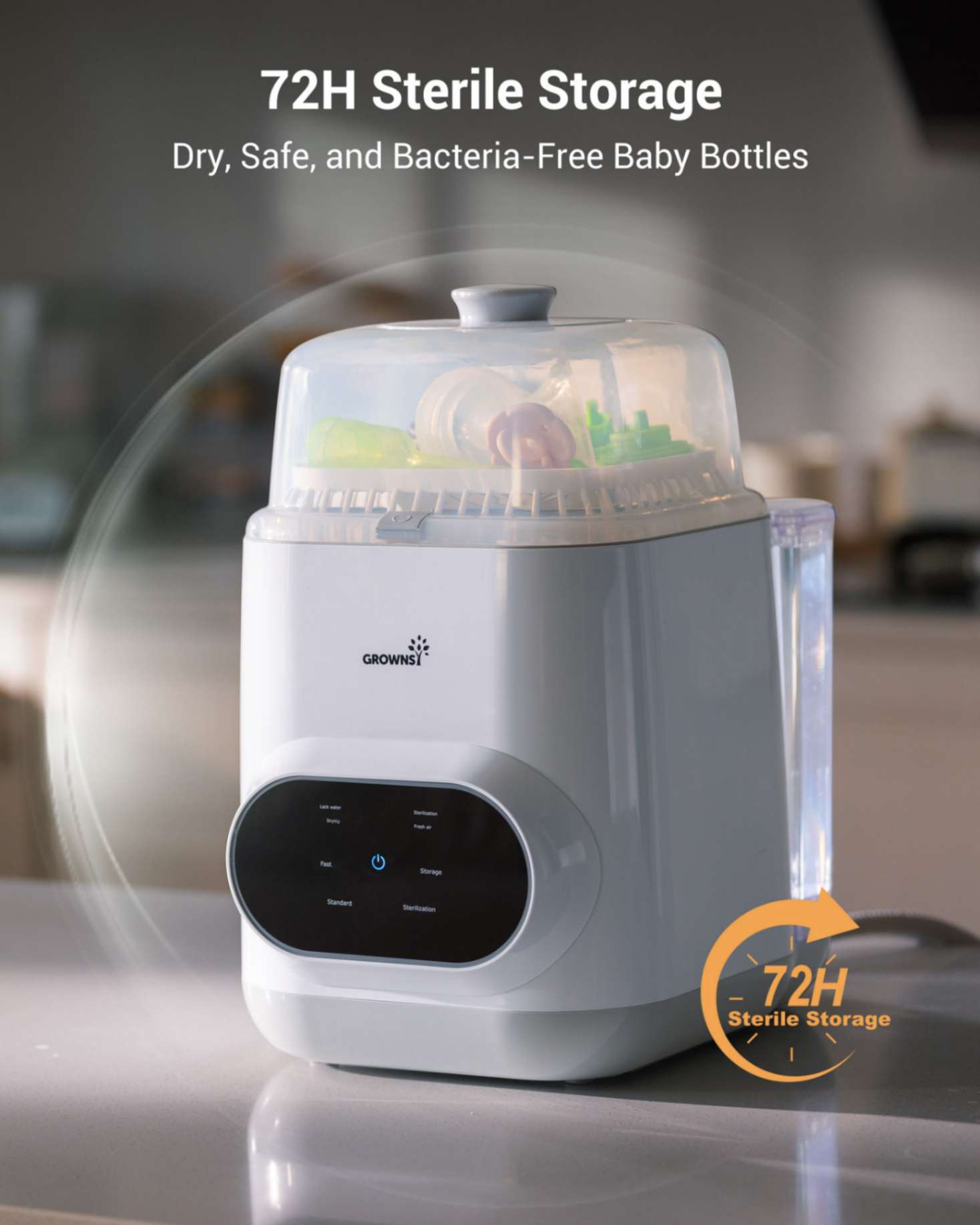 Baby Bottle Washer Cleaner, Sterilizer and Dryer GROWNSY