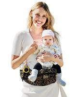 ergonomic baby hip seat carrier leopard