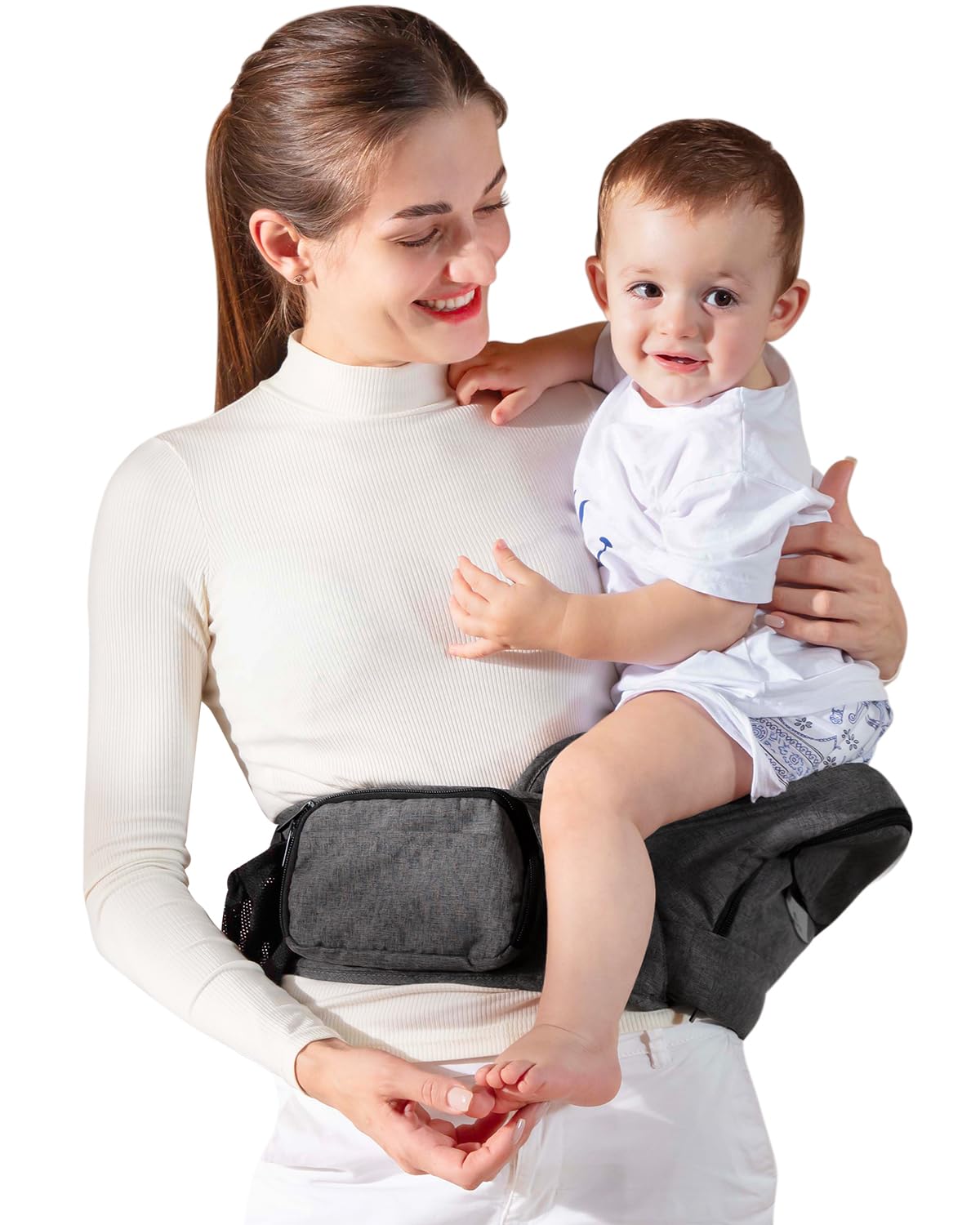 Ergonomic Baby Hip Seat Carrier Adjustable Waistband GROWNSY