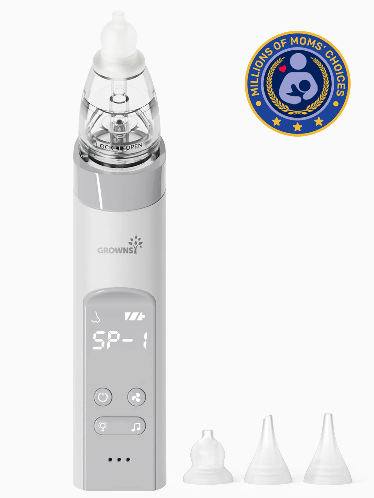 Adjustable Suction Nasal Aspirator with 3 Soft Tips