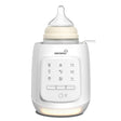 White GROWNSY 9-in-1 bottle warmer with digital display, bottle inserted. Functions: warm, defrost, sterilize.
