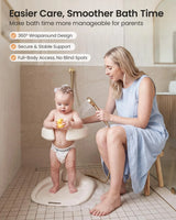 GROWNSY Baby Bath Stand, Foldable Baby Shower Stand for Infants and Toddlers (6-36 Months)