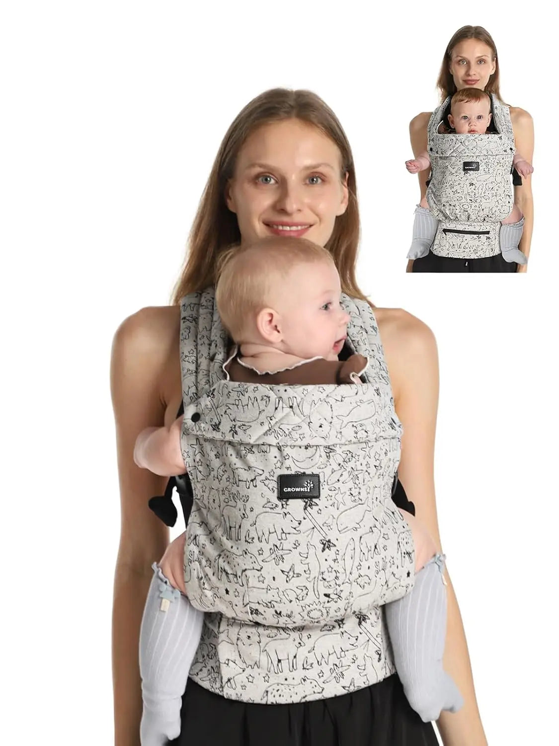 Grownsy Easy-Breezy Cozy Baby Carrier