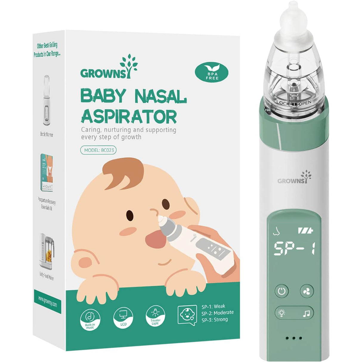 GROWNSY Baby Electric Nasal Aspirator