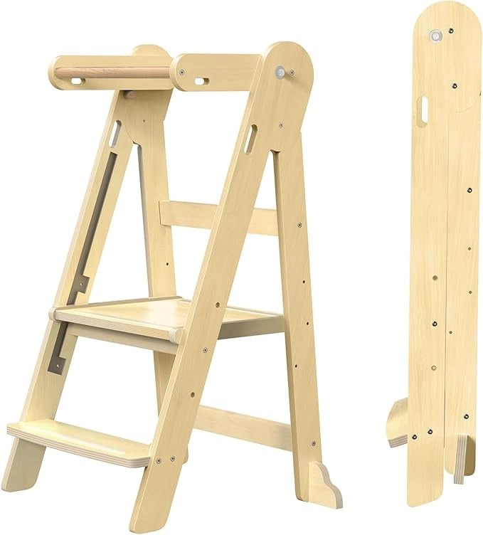 GROWNSY Foldable Toddler Tower, Kitchen Helper Step Stool Kids