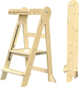 GROWNSY Foldable Toddler Tower, Kitchen Helper Step Stool Kids