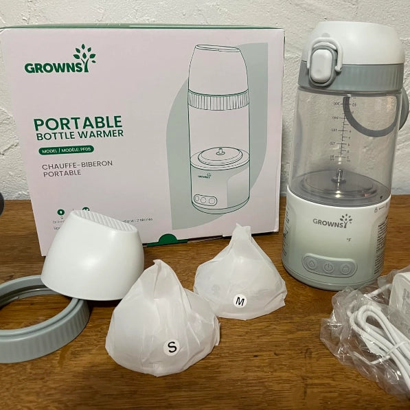 Portable Bottle Warmer for Travel – Fast, Rechargeable & Leak-Proof Baby Milk Heater