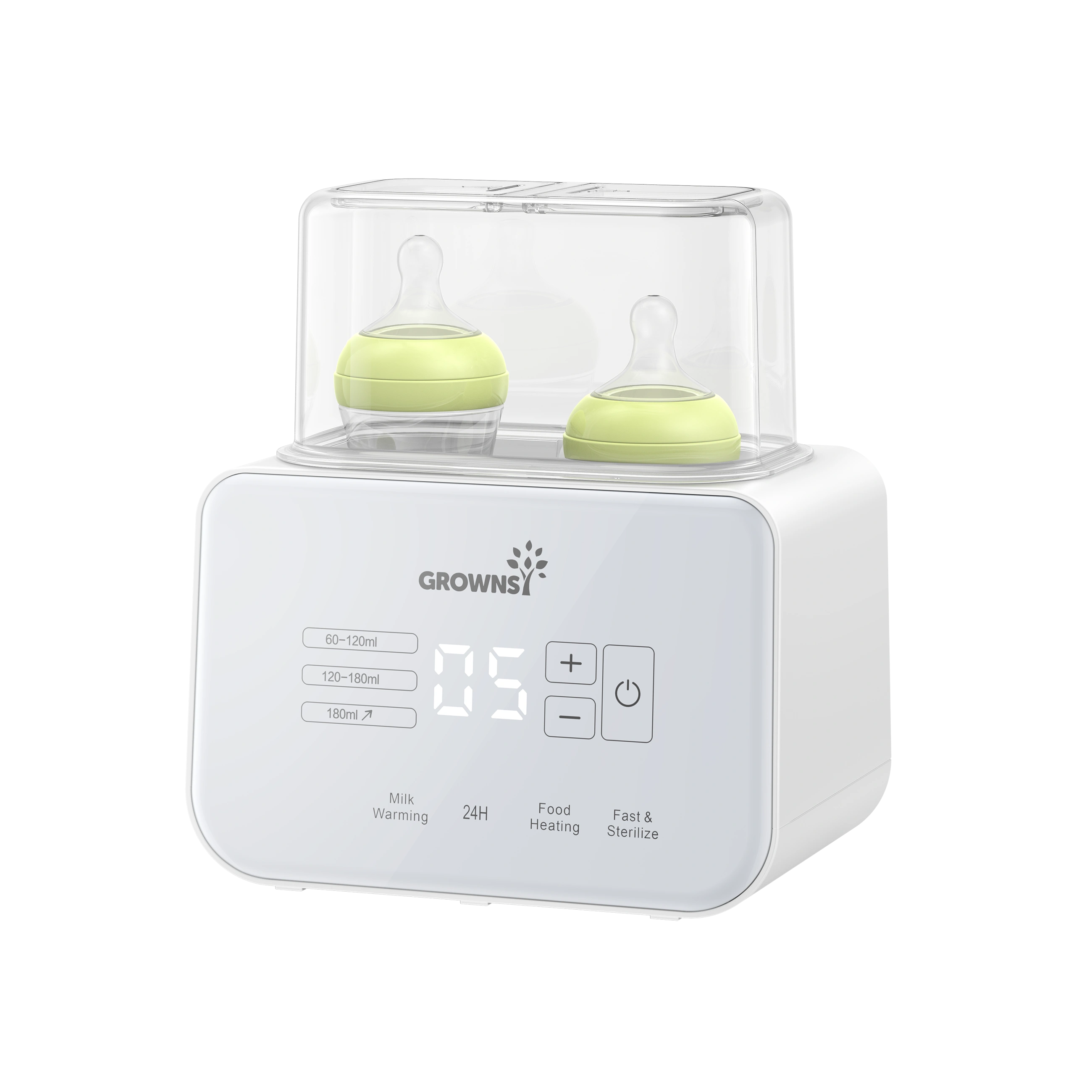 8-in-1 Milk Warmer with Timer and Steam Sterilizing
