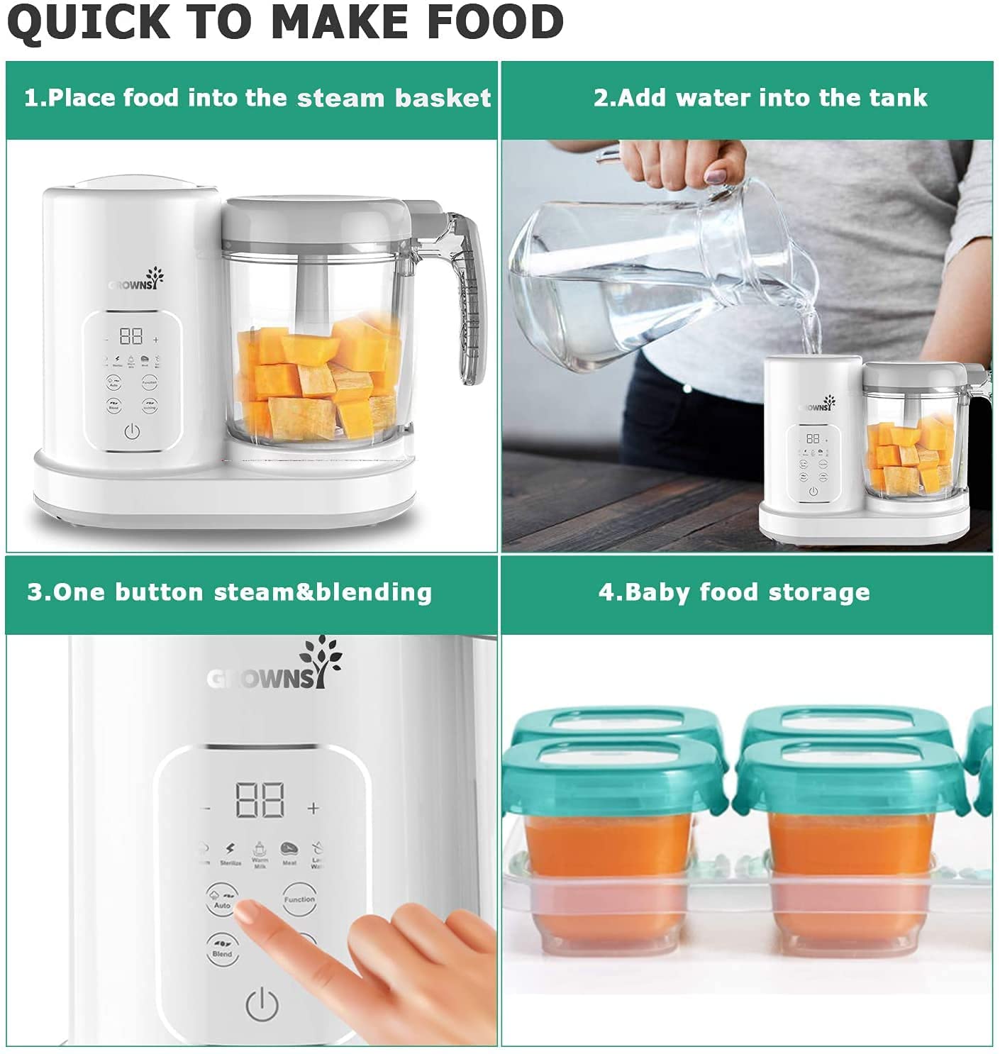 use baby food maker